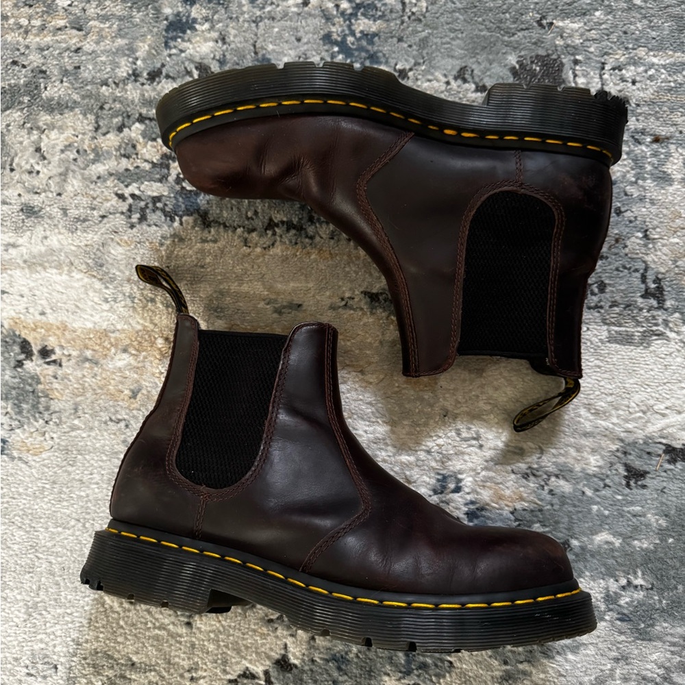 Dr. Martens Dark Brown Leather Chelsea Boots